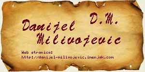 Danijel Milivojević vizit kartica
